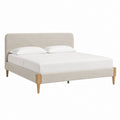 Polsterbett Doppelbett Beige Polyester Rechteckig 160 x 200 cm