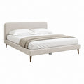 Polsterbett Doppelbett Beige Polyester Rechteckig 160 x 200 cm